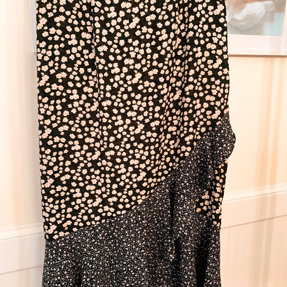 Polka dot skirt with ruffles